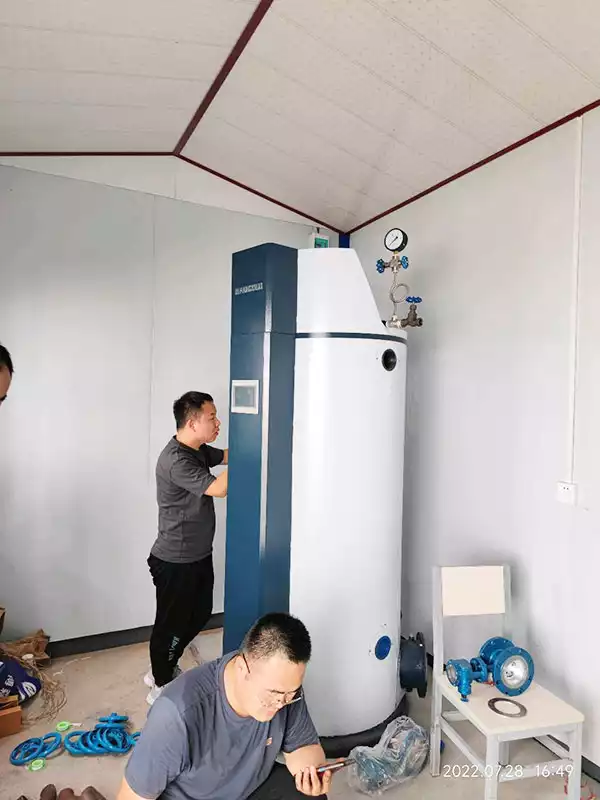 oil fired hot water boiler system